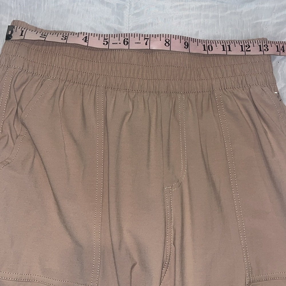 Calia by Carrie Underwood Nyluxe Joggers Pale Pink Size Small Zip Ankle - Picture 10 of 15